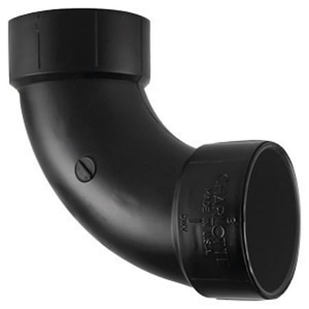 Charlotte Pipe And Foundry Charlotte Pipe 3 in. Hub X 3 in. D Hub ABS 90 Degree Elbow ABS003041000